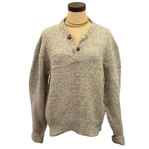 Vintage Environmental Clothing Co Wool Gray Sweater size L md in usa